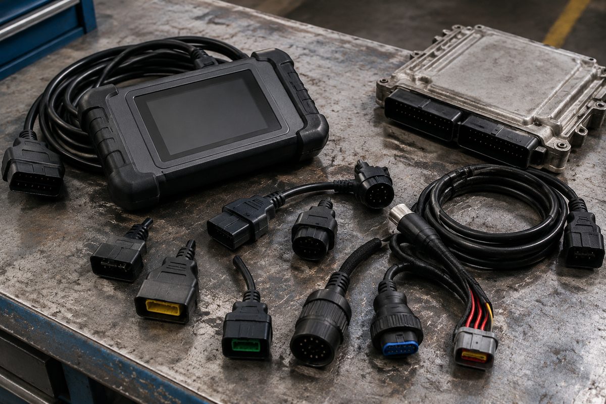 Interface de programação e adaptadores de ligação para unidades eletrónicas